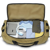 Laripwit Extra-Large Expandable Rolling Duffle Bag 130L–170L, Collapsible Heavy-Duty Travel Duffel with Wheels (Brown)