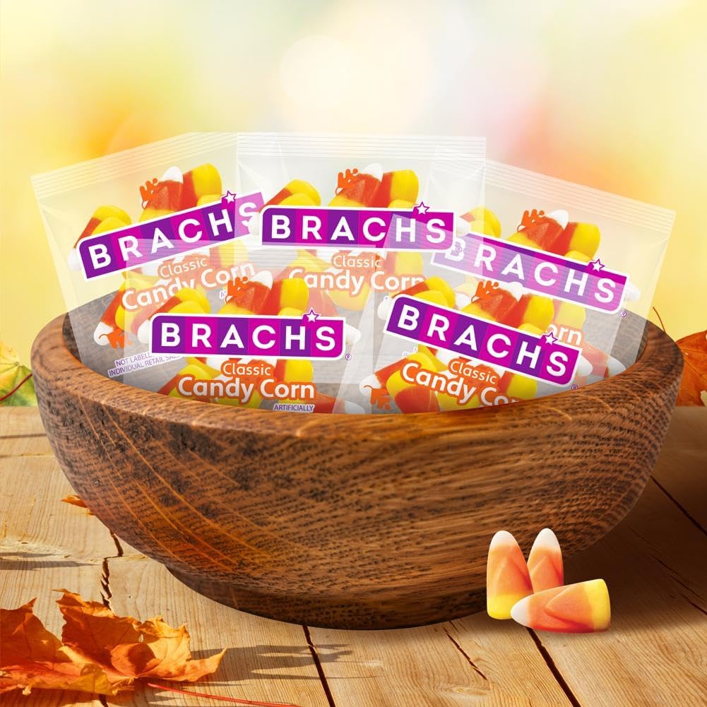 Brach’s Classic Candy Corn – Made with Real Honey, Teal Halloween Edition (Bulk Bag, Seasonal Treats & Décor)