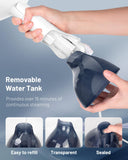 Professional Blue & White Handheld Garment Steamer 1200W Fast Heat Leak-Proof Portable Fabric Wrinkle Remover