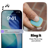 Tile Bluetooth Tracker Aqua Lemon, Item Locator with 350 ft Range, SOS Alert, Life360 Compatible, Waterproof IP68, iOS & Android
