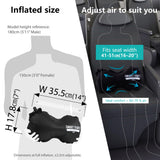 SMARTTRAVEL Inflatable Lumbar Support Pillow – Adjustable Ergonomic Back Cushion for Airplane, Office & Long Sitting (Vintage Black)