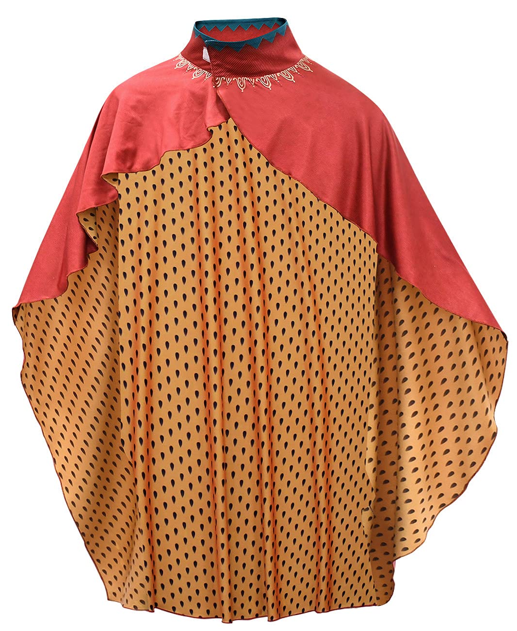 Girls Raya Cosplay Costume – Full Set Dragon Princess Warrior Outfit (Cloak + Jumpsuit + Hat + Wrist Guards)