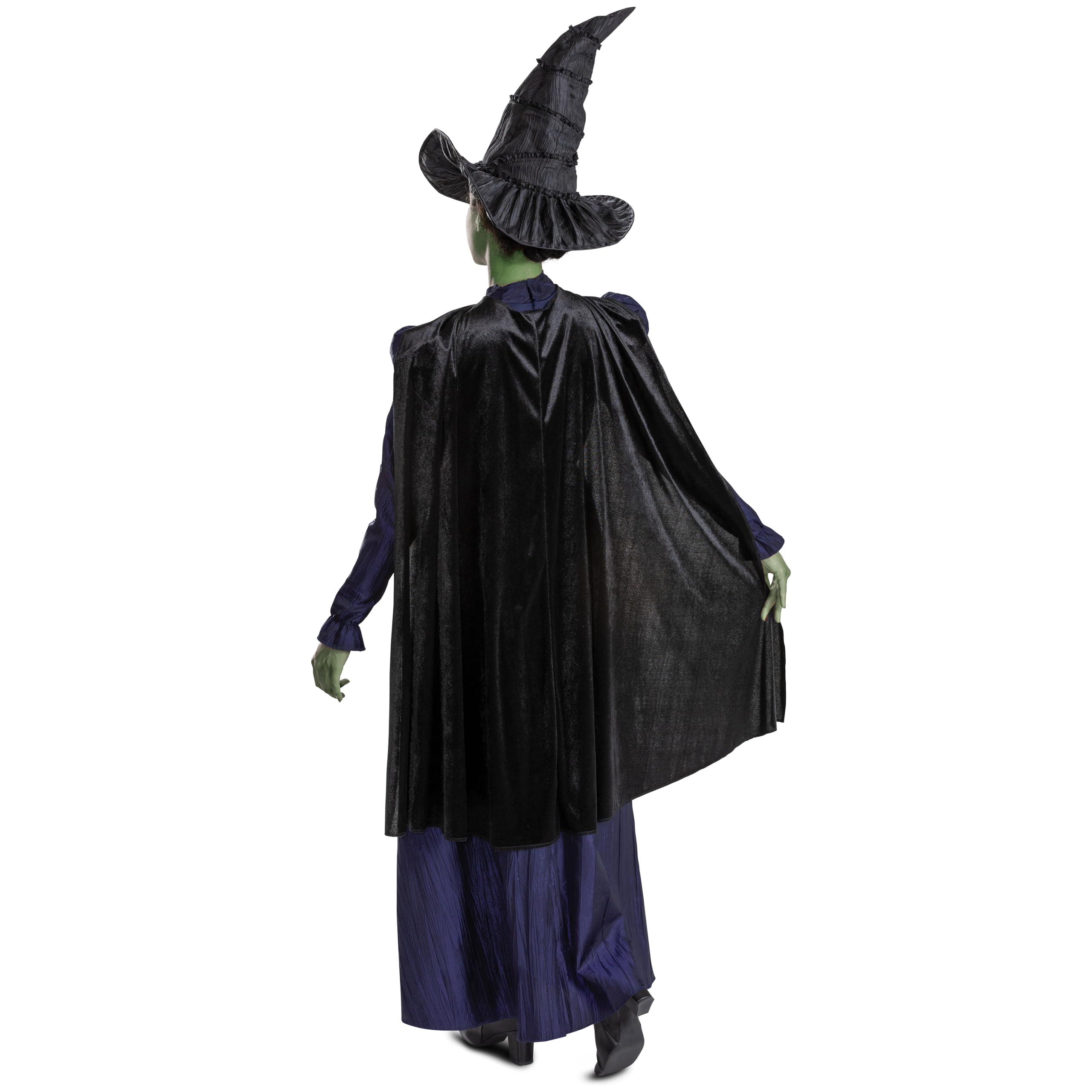 Official Elphaba Costume – Wicked Witch Dress, Cape & Hat for Women 🖤💚