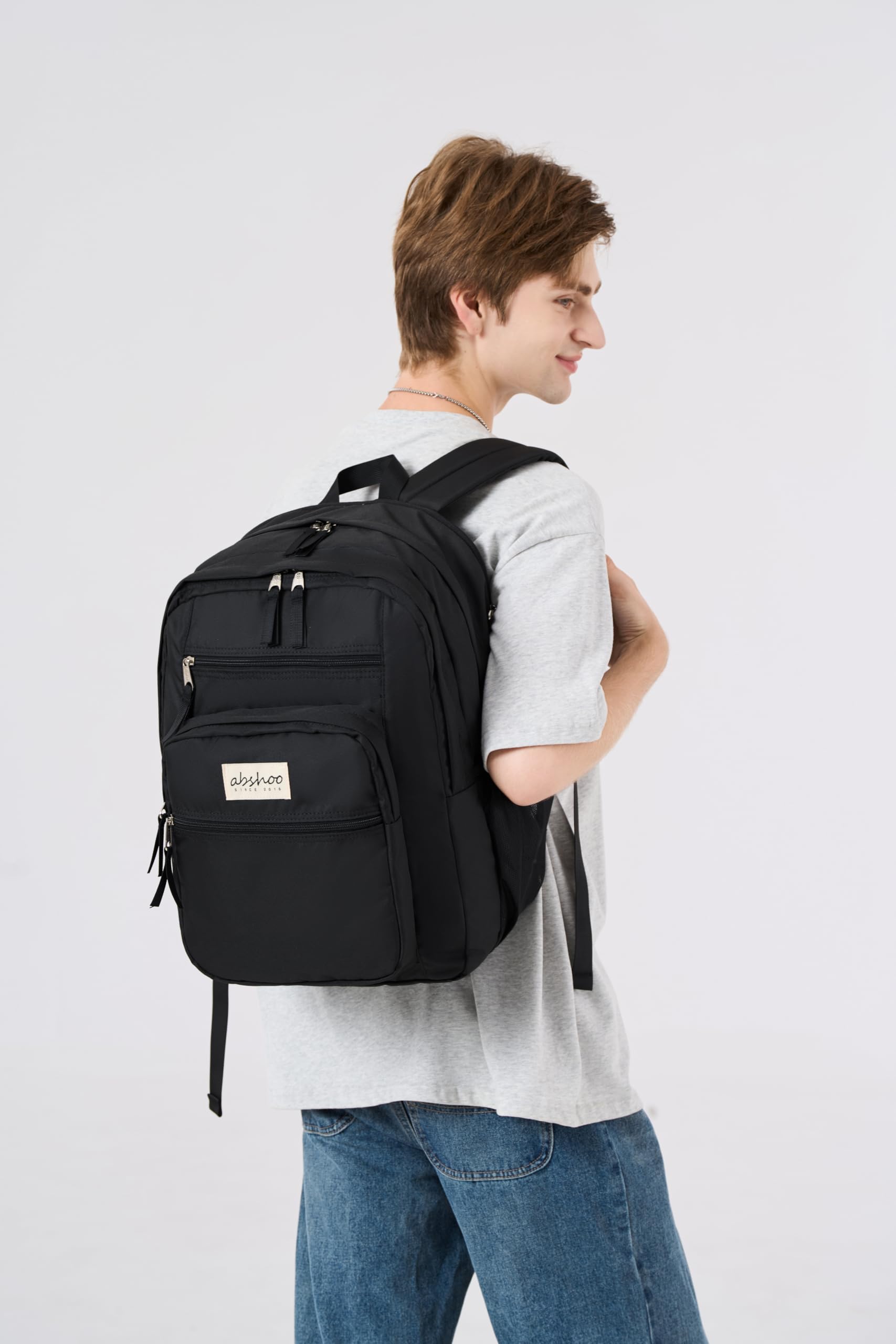 ABSHOO 32L Large Laptop Backpack for College & High School – Water-Resistant Travel Bookbag