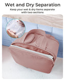 Large Travel Toiletry Bag for Women – Puffy Cosmetic Organizer with Multiple Compartments
