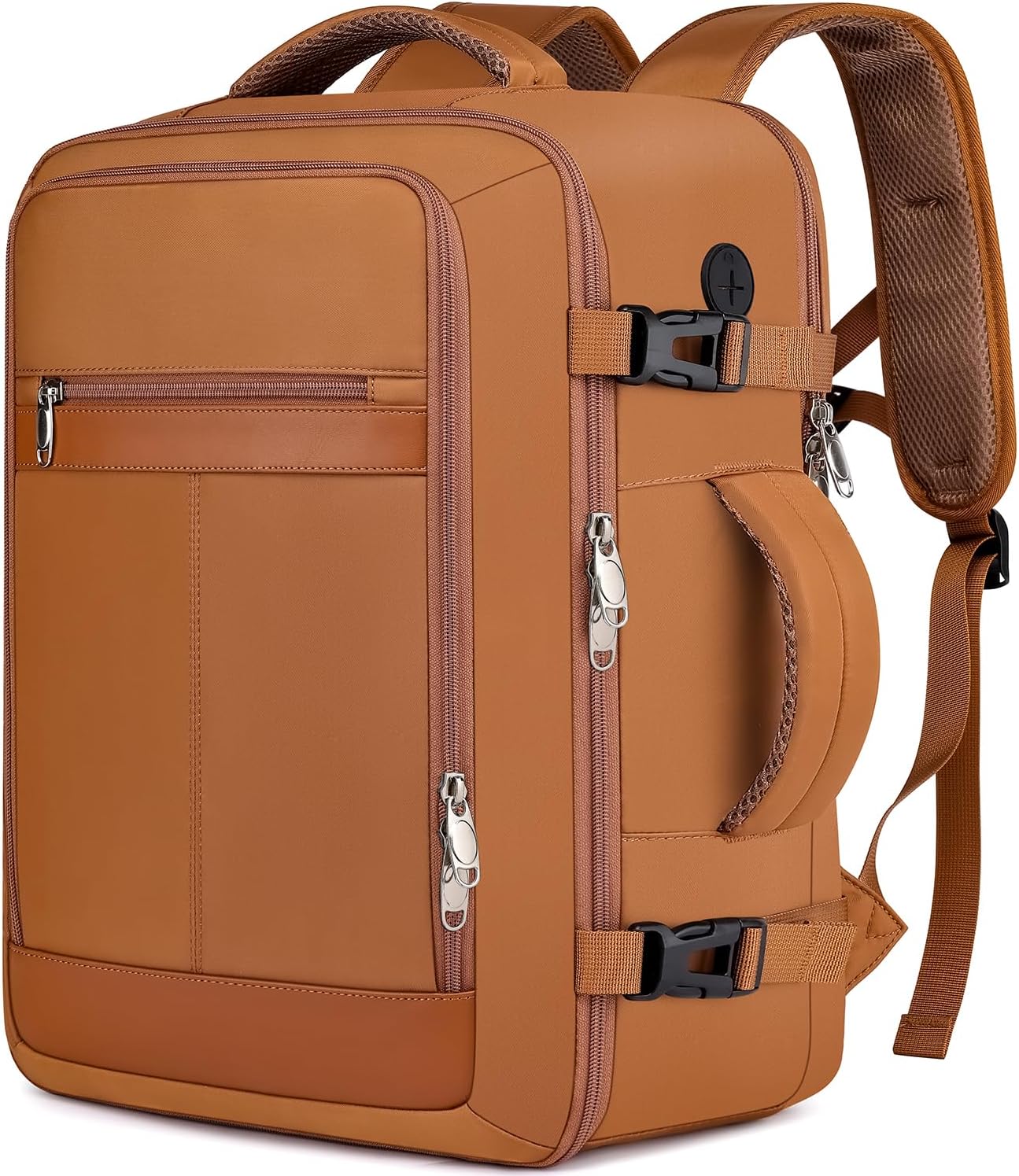 25L Airplane-Approved Travel Backpack with Shoe Pouch & 15.6-Inch Laptop Compartment