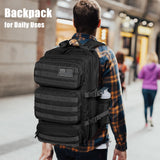 Kookoomia 50L Military Tactical Backpack – Heavy-Duty MOLLE 3-Day Assault Pack, Black