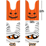 100 PCS Halloween Treat Bags Candy Bags, Kids Trick or Treat Bags Goodie Bags, Cute Rabbit Ear Small Halloween Cookies Plastic Gift Bags for Halloween Party Decoration Supplies