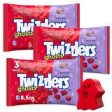 Halloween Cherry Ghosts Licorice Candy – Individually Wrapped Red Cherry Chewy Treats for Trick-or-Treat & Party Bags