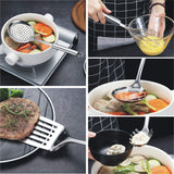 8-Piece Stainless Steel Cooking Utensil Set with Mirror Finish – Durable, Rust-Resistant & Dishwasher Safe