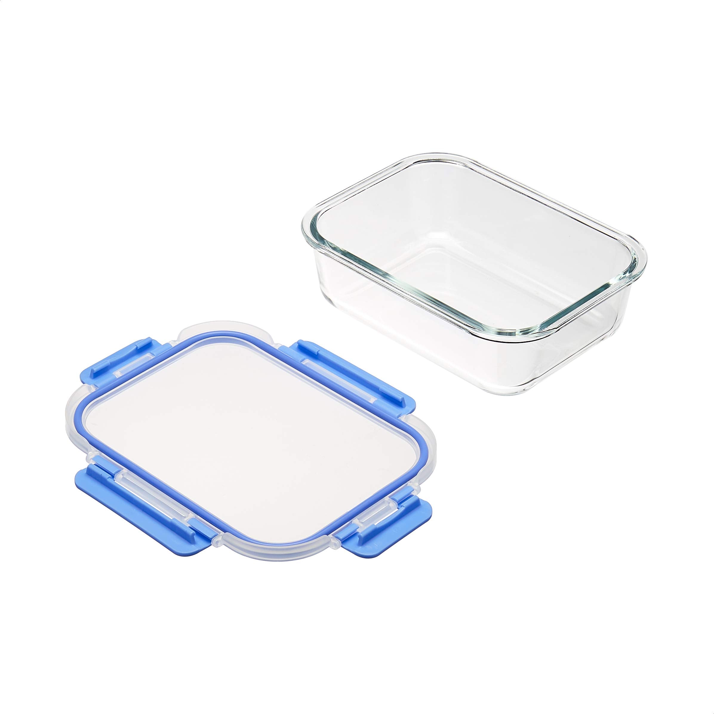 Leak-Proof Glass Food Storage Containers Set – 14 Piece Borosilicate Glass with Locking Lids