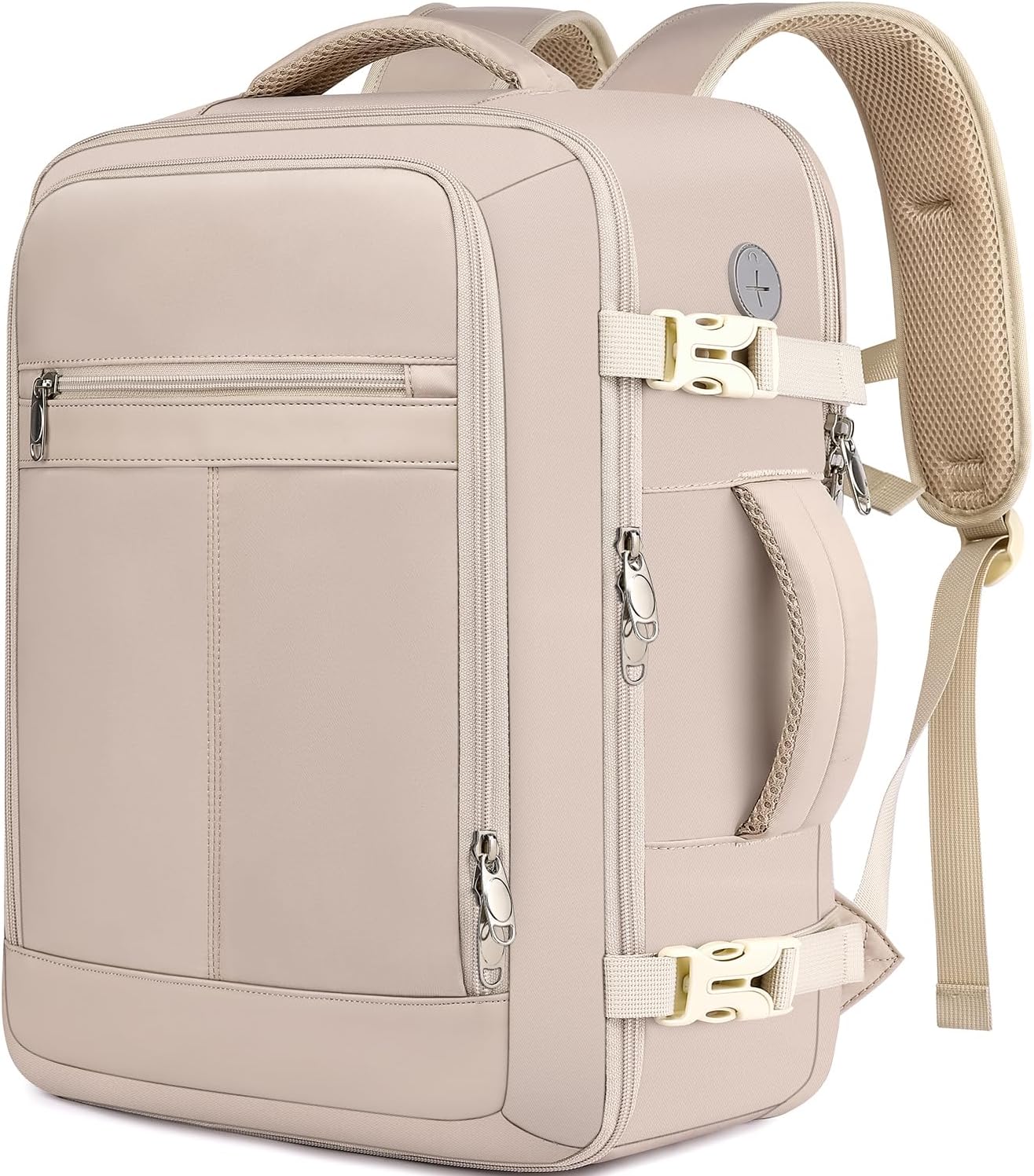 25L Airplane-Approved Travel Backpack with Shoe Pouch & 15.6-Inch Laptop Compartment