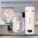 Portable Electric Travel Kettle with LCD Temperature Control – Mini Stainless Steel Water Boiler for Tea, Coffee & Travel
