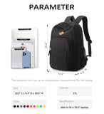 ABSHOO Classic Lightweight Travel Backpack for School & College – Water-Resistant Multi-Pocket Bookbag