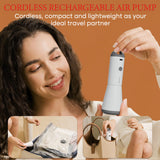 Vacuum Compression Travel Bags with Portable Electric Pump – Space Saving Packing Bags Set for Suitcases & Travel Storage