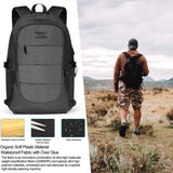 Tzowla Anti-Theft Laptop Backpack with USB Charging Port & Lock – Water-Resistant Business Travel Backpack for 15.6” Laptops (A-Black)