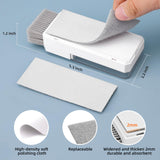 All-in-One Keyboard Cleaning Kit Laptop Screen & Electronics Cleaner Brush Tool Set Portable PC Accessories White