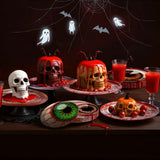 Halloween Eyeball Plates Set – 96 Pcs Disposable Dinner & Dessert Plates with Scary Eyes Design for Spooky Parties