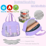3-Piece Girls School Backpack Set with Lunch Bag