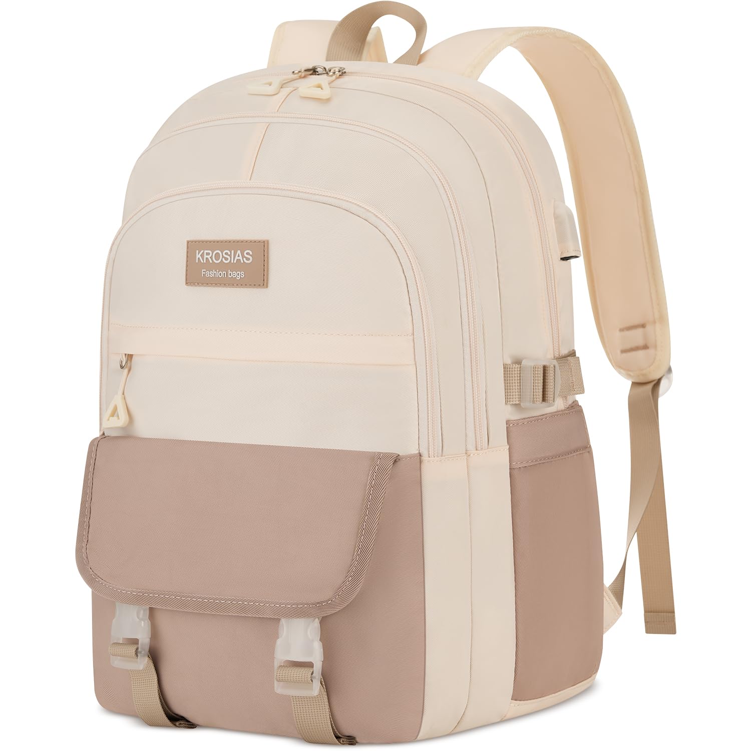 KROSias Lightweight School Backpack for Teen Girls & Women – 15.6 Inch Laptop Bookbag 30L