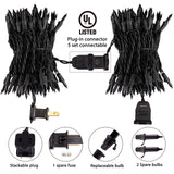 25FT Purple Halloween String Lights – 100 Mini Incandescent Bulbs, Connectable up to 125FT, Indoor/Outdoor UL Certified (Purple)