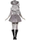 Smiffys Ghost Ship Pirate Treasure Costume for Women – Grey Dress & Hat