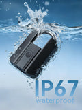 Heavy Duty Fingerprint Smart Padlock with TTLock App Control, IP67 Waterproof Biometric Lock with Type-C Rechargeable Battery