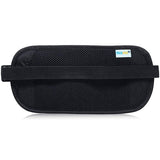 RFID Blocking Money Belt & Passport Holder – Hidden Travel Wallet for Men & Women (Black)
