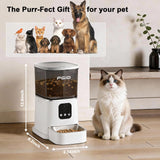 Smart Automatic Cat Feeder with 5L Food Storage, HD Camera, App Control, Motion Detection, and Two-Way Audio for Remote Feeding