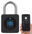 eLinkSmart P6 Biometric Fingerprint Smart Padlock with Bluetooth App Control, USB-C Rechargeable, Heavy-Duty Security Lock