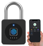 eLinkSmart P6 Biometric Fingerprint Smart Padlock with Bluetooth App Control, USB-C Rechargeable, Heavy-Duty Security Lock