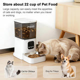 Smart Automatic Cat Feeder with 5L Food Storage, HD Camera, App Control, Motion Detection, and Two-Way Audio for Remote Feeding
