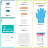 Be Smart Get Prepared First Aid Kit – 110 Pieces, FDA Approved Compact Emergency Kit (Dark Blue)