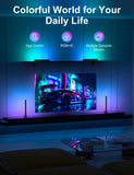Eastfine RGB IC LED Light Bar with App & RF Remote – USB Powered Music Sync Ambient Lighting