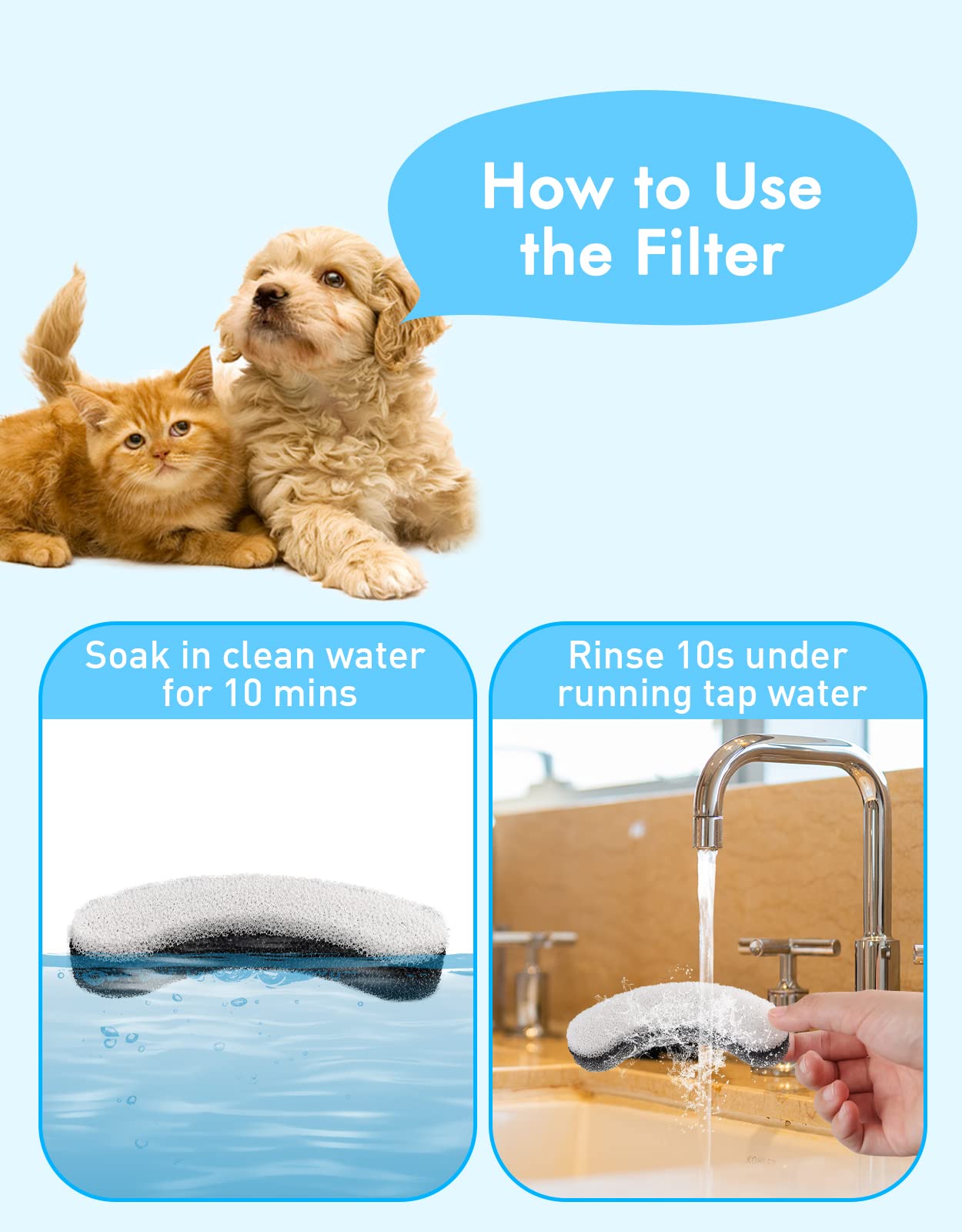 NPET 1.6L Cat Water Fountain with Leaf Spout – Triple Filtration & Ultra-Quiet Circulation (White)
