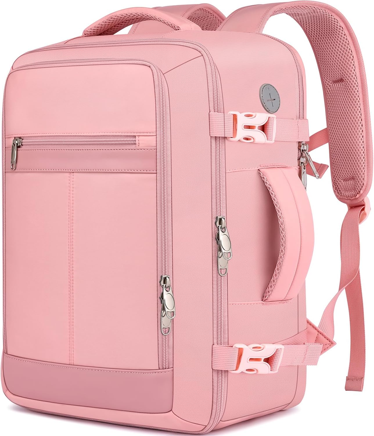 25L Airplane-Approved Travel Backpack with Shoe Pouch & 15.6-Inch Laptop Compartment