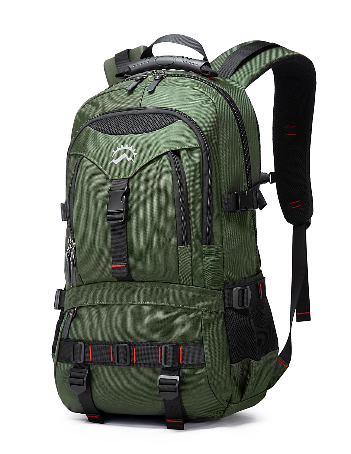 KAKA Flight-Approved Travel Backpack with 17.3” Laptop Compartment – Anti-Theft Carry-On Backpack for Men & Women – Green