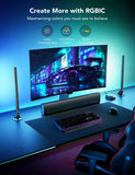 Govee RGBIC Gaming Light Bars with Razer Chroma Sync, Desktop Dial Controller & Alexa Support – Dark Grey