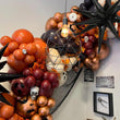 132 Pcs Halloween Balloon Arch Kit – Burnt Orange, Maroon, Black & Rose Gold Garland with Spikes & Bats