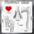 Tin Man Costume Accessory Set – Silver Funnel Hat, Axe, Gloves & Heart Patch 🌪️❤️✨