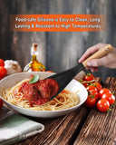 Heat-Resistant Silicone Cooking Spoon Set with Wooden Handle – Non-Toxic & Non-Stick Safe
