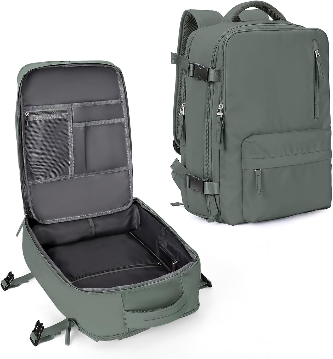 Travel Backpack Women,Carry On Backpack Flight Approved 18x14x8 inches Bag Spirit Airlines Personal ltem,College Sports Hiking Rucksack Waterproof Outdoor Casual Daypack Laptop Blackpack,Peacock Blue