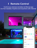 Meross 16.4ft Smart RGB LED Strip – Apple HomeKit, Alexa & Google Compatible WiFi Light