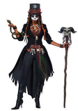 Women’s Voodoo Magic Costume – Deluxe Witch Doctor Outfit with Hat, Vest & Accessories