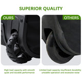 Unihimal Semi-Hard Golf Travel Bag with Wheels, PC Hard Case Top & 1680D Oxford Fabric for Airline Club Transport (Classic Black)