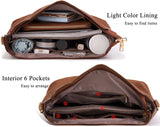 Large Crossbody Handbag Set for Women – 3PCS Hobo Shoulder Bag, Crossbody Purse & RFID Wallet (Brown)
