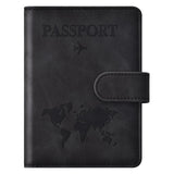 RFID Blocking Passport Holder Wallet with Magnetic Closure – Travel Document Organizer for Men & Women