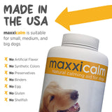 MaxxiCalm Natural Calming Tablets for Dogs – Anxiety & Stress Support with L-Theanine, Taurine & Chamomile