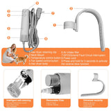 Hands-Free Pet Hair Dryer with 1400W Brushless Motor, Ultra Quiet Operation, Adjustable Heat and Speed, and Portable Grooming Design