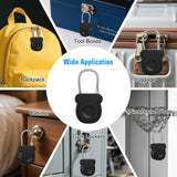 Larimuer Fingerprint Smart Padlock with Flexible Steel Cable, USB Rechargeable Biometric Lock for Gym, Travel & Personal Storage